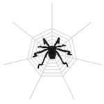 49in Giant Halloween Spider with 10.5FT Web Hairy Outdoor Scary Decor
