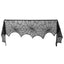 96in Halloween Black Lace Spider Web Mantel Scarf Bat Gothic Fireplace Decor